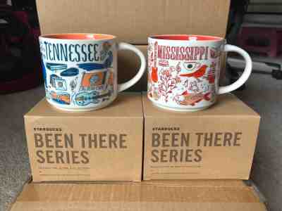 NEW TWO STARBUCKS BEEN THERE SERIES 2018 MUGS - TENNESSEE & MISSISSIPPI - Sold on eBay Nov, 4th 2018 for $49.99