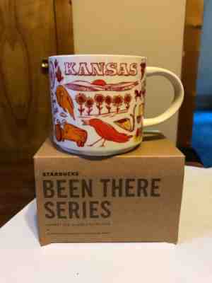 Starbucks Kansas Been There Series Ceramic Coffee Mug New In Box Orange Red - Sold on eBay Nov, 4th 2018 for $15.25