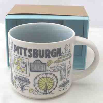 Starbucks Pittsburgh Been There Series Coffee Mug Collectible 15 oz New in Box - Sold on eBay Nov, 3rd 2018 for $28.89
