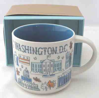 Starbucks Washington DC Been There Series Coffee Mug Collectible 15 oz New Box - Sold on eBay Nov, 3rd 2018 for $28.89