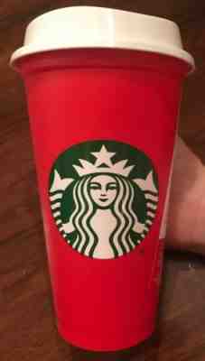 NEW Starbucks Red Reusable 16 Oz Christmas Holiday 2018 Cup - Very Hard To Find - Sold on eBay Nov, 3rd 2018 for $15.50