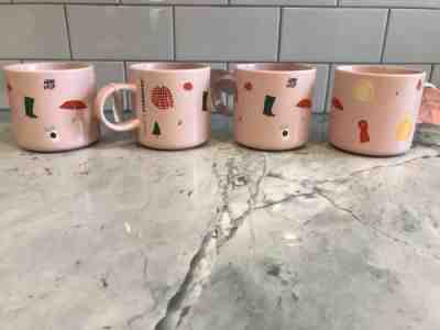 2018 Starbucks Ban.do Pink Fall Mug HTF bando Coffee Cup - Sold on eBay Nov, 3rd 2018 for $20.00