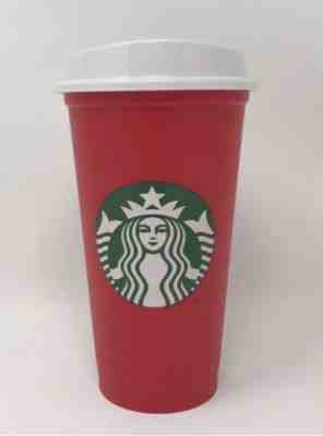 NEW Starbucks Red Reusable 16 Oz Christmas Holiday 2018 Cup - Hard to find - Sold on eBay Nov, 2nd 2018 for $13.94