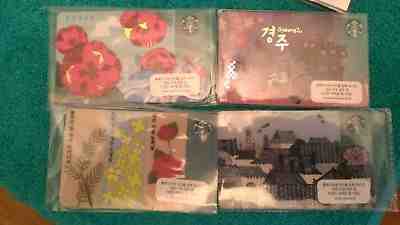 STARBUCKS VERY LIMITED & HTF! All Four (4) KOREA City Cards US Seller - Sold on eBay Nov, 2nd 2018 for $20.22