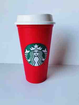 NEW Starbucks Red Reusable 16 Oz Christmas Holiday 2018 Cup - Hard to find - Sold on eBay Nov, 2nd 2018 for $13.35