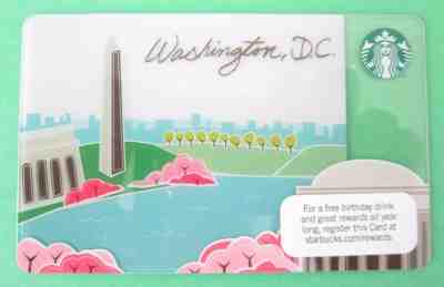 Starbucks Card ** WASHINGTON DC (Cherry Blossom)  ** 2012 - LTD EDITION RARE HTF - Sold on eBay Nov, 1st 2018 for $14.99