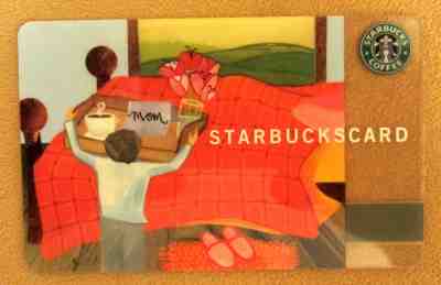 Starbucks Card **COFFEE IN BED** Mothers Day 2003 w/sleeve - Rare & Hard to Find - Sold on eBay Nov, 1st 2018 for $11.99