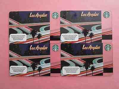 STARBUCKS REGIONAL CARD Lot of (4) *** LOS ANGELES 2013 (FREEWAY) *** MINT, HTF - Sold on eBay Oct, 29th 2018 for $5.99