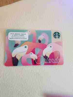 NEW Starbucks Orlando Flamingos 2016 Collectible Gift Card - No Cash Value HTF - Sold on eBay Oct, 29th 2018 for $0.99