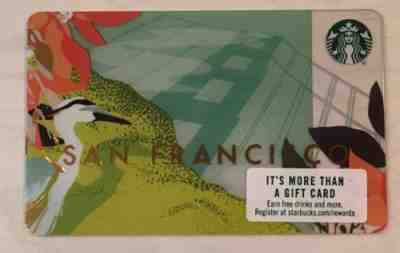 Starbucks 2018 San Francisco Card HARD TO FIND - Sold on eBay Oct, 27th 2018 for $6.99
