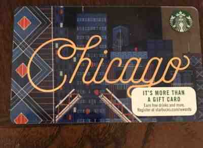 Starbucks Chicago City Card 2017 HTF - Sold on eBay Oct, 26th 2018 for $1.75