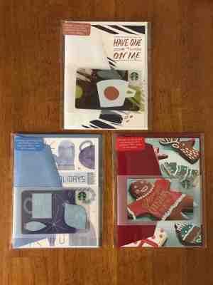 NEW 2017 Starbucks Christmas Greeting Gift Card Set - MINT HTF NEVER OPENED - Sold on eBay Oct, 24th 2018 for $5.99
