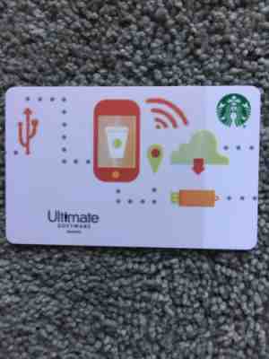 VERY RARE & HTF Starbucks Card ULTIMATE SOFTWARE - People First 2015 Gift Card - Sold on eBay Oct, 21st 2018 for $5.50