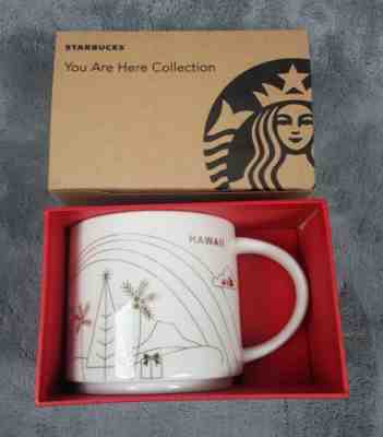 Starbucks Hawaii Gold Christmas You Are Here 2014 Coffee Mug Cup 14 Oz Rare HTF - Sold on eBay Oct, 15th 2018 for $55.99