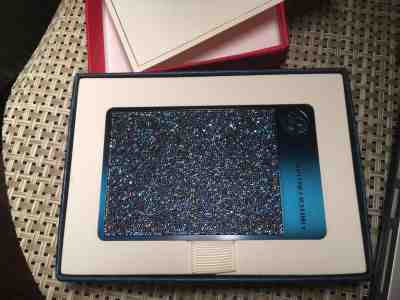 Starbucks 2015 Blue Swarovski Rare Limited Edition METAL Card NIB  $0 Balance  - Sold on eBay Nov, 4th 2018 for $275.00