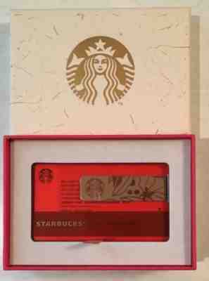 Starbucks 2017 CHINA New Year Metal Wrap Card With Box & Certificate - Sold on eBay Sep, 22nd 2018 for $19.99