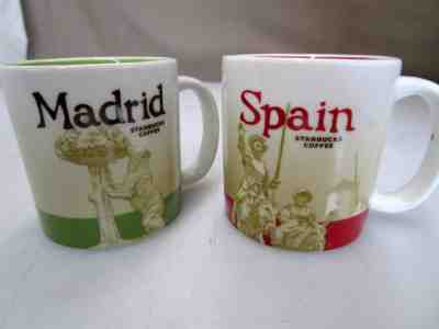 2 Starbucks ICON Collector Series 3oz Mugs MADRID & SPAIN  - Sold on eBay Nov, 2nd 2018 for $15.16