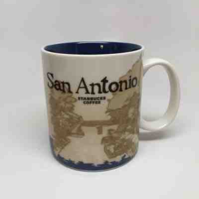 16 oz Starbucks Global Icon City Series SAN ANTONIO Mug 2012 Riverwalk Texas - Sold on eBay Nov, 1st 2018 for $29.50