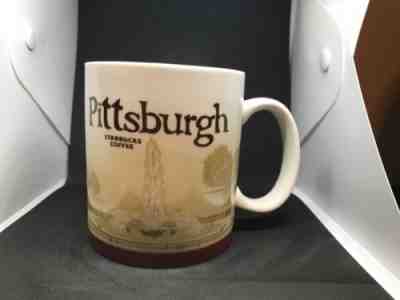 Starbucks Pittsburgh 16 oz Mug Red Global Icon City Collector Series 2010 GUC - Sold on eBay Nov, 1st 2018 for $29.99