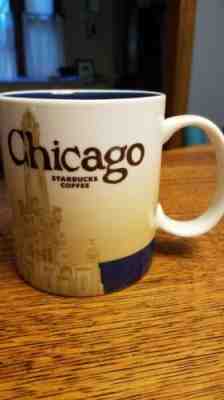 Starbucks Chicago 2011 Collector Series 16 oz Global Icon City Mug Coffee Tea - Sold on eBay Oct, 29th 2018 for $16.00