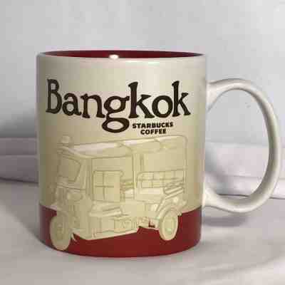 Starbucks Bangkok & Thailand Global Icon Collector Series Coffee Mugs 16 oz - Sold on eBay Oct, 28th 2018 for $30.00