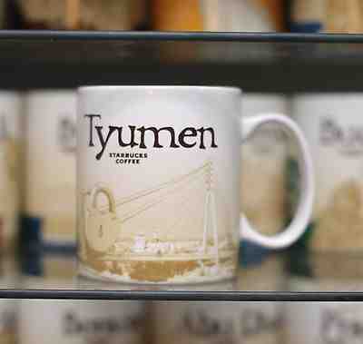 DISCONTINUED 16oz Starbucks Coffee Global Icon Series City Mug Russia Tyumen NEW - Sold on eBay Oct, 27th 2018 for $35.39