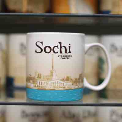 16oz Starbucks Coffee Global Icon Series City Mug Russia Sochi NEW! WITH SKU - Sold on eBay Oct, 27th 2018 for $26.50