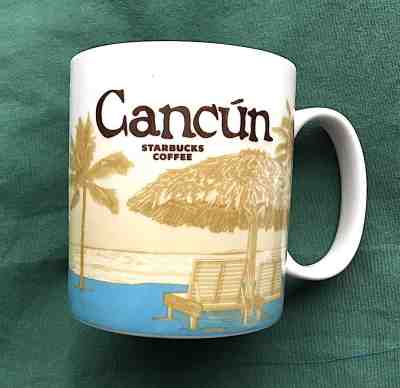 Starbucks Mug CANCUN Mexico 2014 Global Icon Series 16oz/473ml NWT +FREE GIFT - Sold on eBay Oct, 26th 2018 for $19.99
