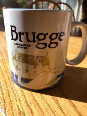 Starbucks Brugge 16 oz Mug Blue Global Icon City Collector Series  - Sold on eBay Oct, 26th 2018 for $26.00