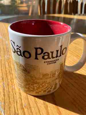 Starbucks Sao Paulo 16 oz Mug Red Global Icon City Collector Series  - Sold on eBay Oct, 26th 2018 for $19.50
