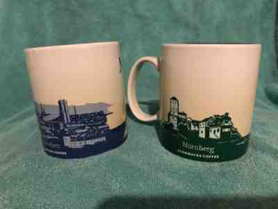 Starbucks Nurnberg & Munchen Coffee Mug City Icon Series Collection Lot of 2