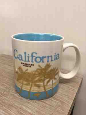 Starbucks CALIFORNIA Global Icon Mug Collectors Series Palm Tree Redwood 2009 - Sold on eBay Oct, 24th 2018 for $20.00