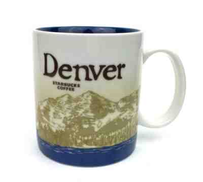 Starbucks 2009 Denver Global Icon Collector Series Coffee Cup Mug 16 oz Colorado - Sold on eBay Oct, 24th 2018 for $10.50
