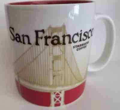 Starbucks  2009 San Francisco Global Icon Collector City Series Mug 16 oz  - Sold on eBay Oct, 24th 2018 for $30.00