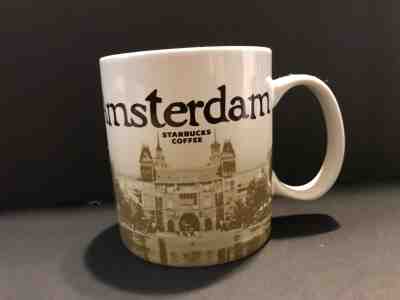 Starbucks Coffee Mug Global Icon Collector Series Amsterdam 16oz. Bicycle 2011 - Sold on eBay Oct, 21st 2018 for $15.00