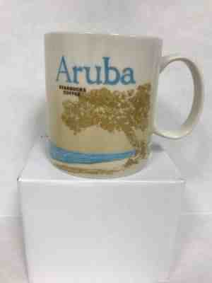 Starbucks Aruba Ceramic Coffee Mug Global Icon Series 16 oz. New With SKU