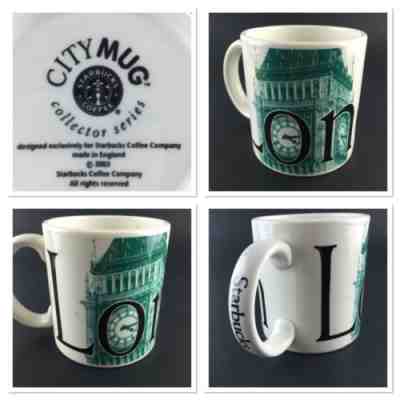 Starbucks London Mug Coffee Tea Cup 2002 Icon City Big Ben Rare Series Hot Drink - Sold on eBay Oct, 20th 2018 for $19.50