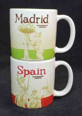 Starbucks Coffee SPAIN & MADRID 3 Oz. Mini Demi Mug Global Icon Series 2016 - Sold on eBay Oct, 20th 2018 for $29.95