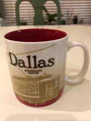 NWT Dallas Starbucks Coffee Mug Global Icon Series Discontinued - Sold on eBay Oct, 18th 2018 for $27.99