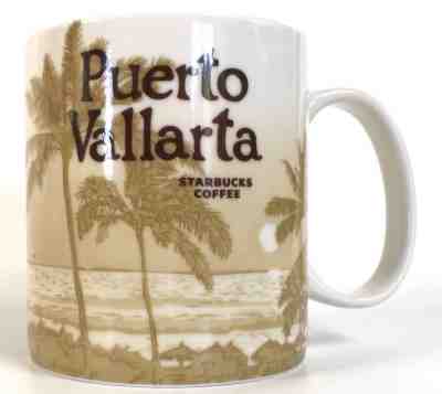 Starbucks Puerto Vallarta 16 oz Coffee Mug 2011 Mexico Global Icon Series Cup - Sold on eBay Oct, 18th 2018 for $35.00