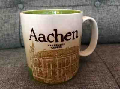 Starbucks Aachen Mug Coffee 16 fl oz Global Icon City Collector Series - Sold on eBay Oct, 17th 2018 for $15.10