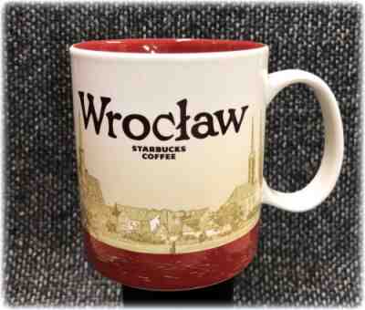 Starbucks City Global Icon Series Wroclaw Poland 16oz Mug w/ Polish SKU - Sold on eBay Oct, 16th 2018 for $20.00