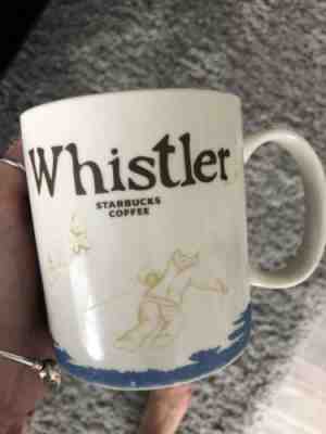 Starbucks Mug Whistler Canada Coffee Collector City Series Icon Blue 16oz 2009 - Sold on eBay Oct, 15th 2018 for $34.99