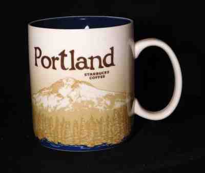 2009 Starbucks Mug Portland Oregon Collector Series Coffee Global Icon 16oz - Sold on eBay Oct, 14th 2018 for $13.00