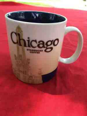 Starbucks Coffee Chicago 2012 Global Icon Series Collector Mug 16 oz Water Tower - Sold on eBay Oct, 13th 2018 for $12.00