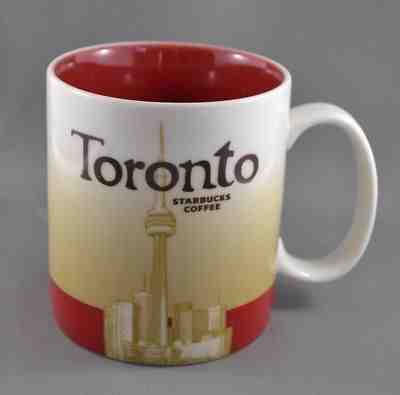 STARBUCKS TORONTO MUG COFFEE 16 oz GLOBAL ICON, CITY COLLECTOR SERIES 2009 - NR - Sold on eBay Oct, 10th 2018 for $29.00