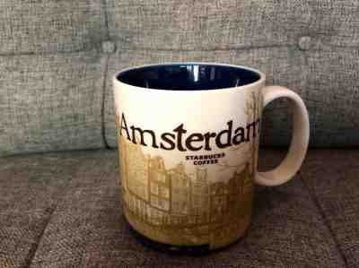 Starbucks Coffee Mug Global Icon Collector Series Amsterdam 16oz. Bicycle 2011 - Sold on eBay Oct, 7th 2018 for $35.00