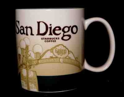 2009 Starbucks Mug San Diego California Collector Series Coffee Global Icon 16oz - Sold on eBay Oct, 7th 2018 for $10.50