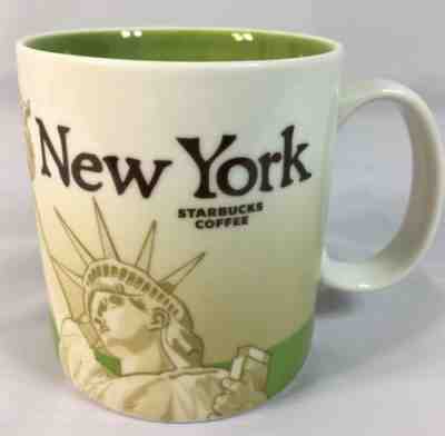 Starbucks Global Icon Series Mug New York 2011 Cup 16oz Statue of Liberty - Sold on eBay Oct, 6th 2018 for $29.99