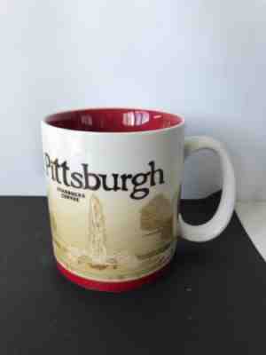 Starbucks Pittsburgh 16 oz Mug Red Global Icon City Collector Series 2010 Unused - Sold on eBay Oct, 5th 2018 for $17.00